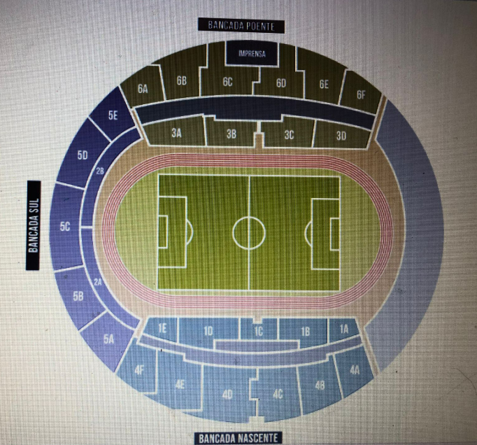 Image du plan de sièges de Estadio Dr Magalhaes Pessoa