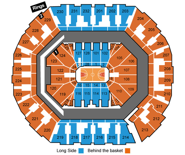 Oracle Arena Seating Chart Oakland