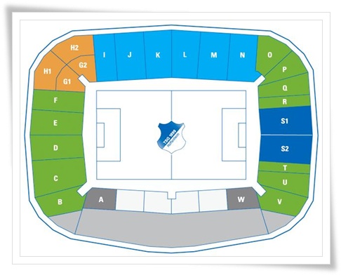 خريطة ملعب PreZero Arena