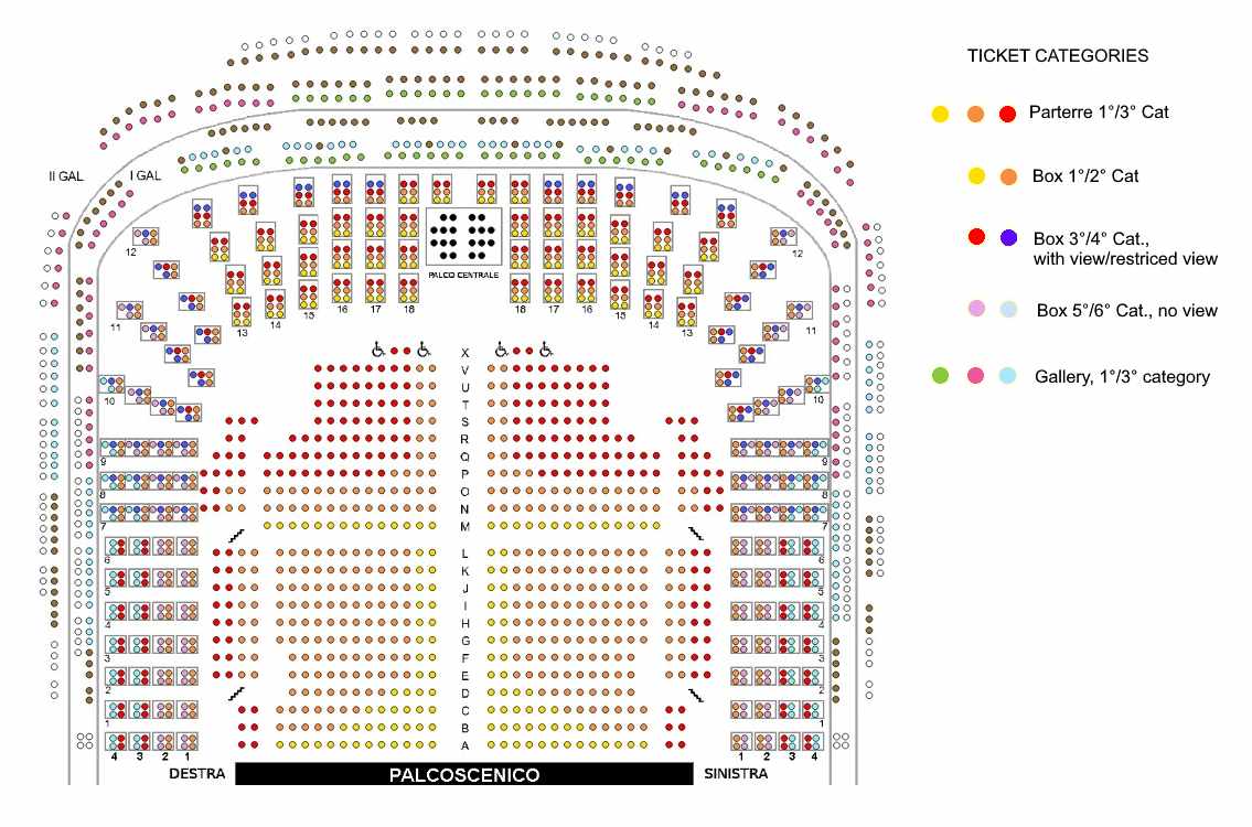 La Scala seating map