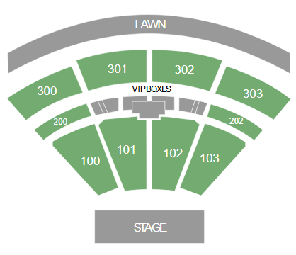 The Pavilion at Toyota Music Factory seating map